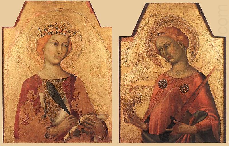 St Catherine and St Lucy, Simone Martini